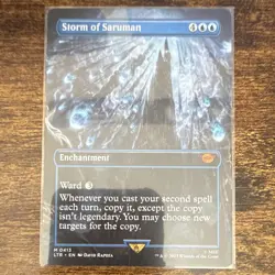 Wizards of the Coast MTG Storm of Saruman 413 LTR Mythic Regular Borderless EN - Image 1