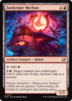 Zookeeper Mechan (Foil) - 170 - EOE - Near Mint - MTG - Image 1