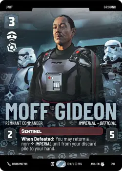 1x Moff Gideon - Remnant Commander - Prestige MTG - Ashes of the Empire - NM-Min - Image 1
