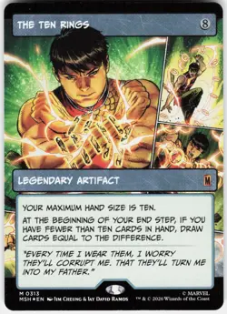 MAGIC MTG THE TEN RINGS (BORDERLESS) 313 MARVEL SUPER HEROES FOIL - Image 1