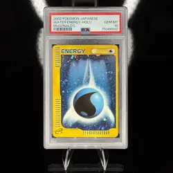2002 Pokemon Japanese McDonalds Water Energy Holo (PSA 10) - Image 1