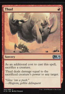 Thud 163 Uncommon Core Set 2019 Magic: The Gathering Near Mint - Image 1