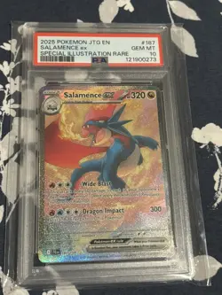 Pokemon journey Together 187 Salamence Ex Special Illustration Rare PSA 10 - Image 1