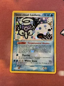 Pokemon TCG Snow-Cloud Castform 25/101 Hidden Legends Reverse Holo Rare 2004 - Image 1