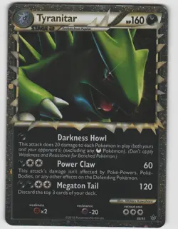 Tyranitar Prime Rare HGSS Unleashed 88/95 Holo Near Mint Pokemon - Image 1