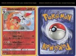 Cinderace 036/202 R Sword & Shield Pokemon Reverse Holo NM/M - Image 3