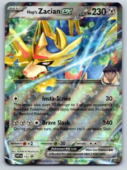 Hop's Zacian ex SVP193 Holo Double Rare Scarlet & Violet Promo Pokemon Near Mint - Image 1