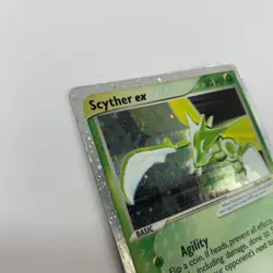 Pokemon TCG EX Ruby & Sapphire Scyther ex 102/109 Holo English Swirl - Image 3