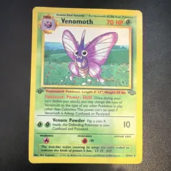 Pokemon TCG Venomoth 1st Edition Jungle 29/64 MP - Image 1