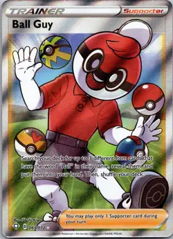 Ball Guy 065/072 Ultra Rare Shining Fates Pokemon Near Mint - Image 1