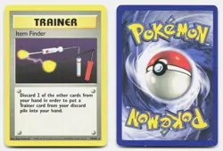Item Finder 74/102 Rare Base Set Unlimited Pokemon LP - Image 3