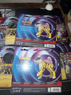 Pokemon TCG, Mega Evolution 2-Pack Blister (Raikou Cosmos Promo) SIX PACK LOT x6 - Image 2