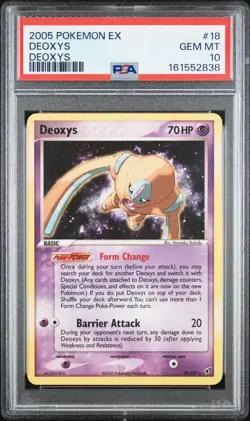 2005 POKEMON EX DEOXYS #18 DEOXYS PSA 10 - Image 1