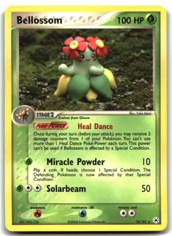 Bellossom 16/101 Rare Hidden Legends Pokemon Lightly Played Yuka Morii - Image 1
