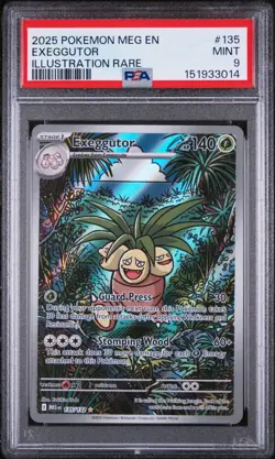 EXEGGUTOR #135 ILLUSTRATION RARE 2025 POKEMON MEG EN MEGA EVOLUTIONS PSA 9 MINT - Image 2