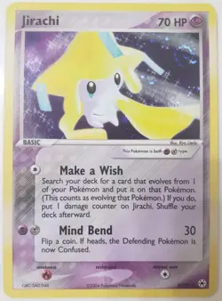 2004 Pokemon EX Hidden Legends Jirachi Holo 8/101 MINT NM SWIRL - Image 1