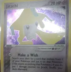 2004 Pokemon EX Hidden Legends Jirachi Holo 8/101 MINT NM SWIRL - Image 2