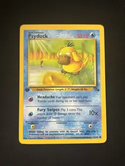 Psyduck 53/62 Fossil Regular 1st Edition Pokemon TCG - LP - Image 1