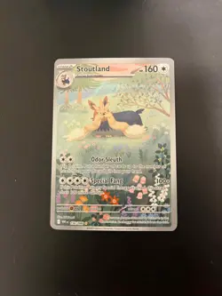 Stoutland 156/086 SV: White Flare NM Pokemon - Image 1