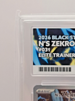 N's Zekrom 031 ETB Black Star Promo Pokemon TCG Ace Grading Mint 9 - Image 4