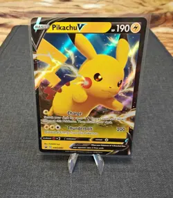 Pikachu V SWSH061 Sword & Shield Promo NM Pokemon TCG Black Star - Image 1