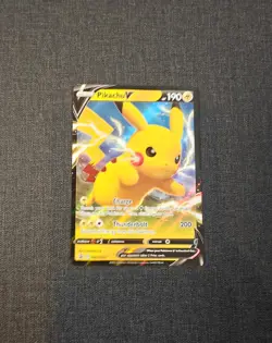 Pikachu V SWSH061 Sword & Shield Promo NM Pokemon TCG Black Star - Image 2