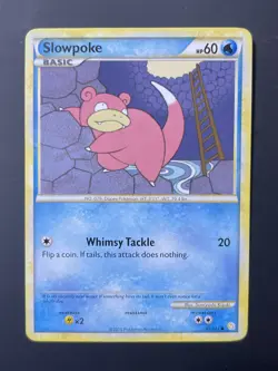 Pokemon - Slowpoke - 81/123 - Common - HeartGold SoulSilver - NM - Image 1