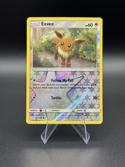 Eevee 167/236 Reverse Holo Cosmic Eclipse Sun And Moon Pokemon Tcg - Image 1