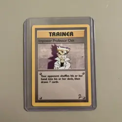 Imposter Professor Oak Base Set 2 Rare Pokemon Near Mint or Better - Image 1