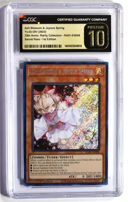 Yu-Gi-Oh TCG Ash Blossom & Joyous Spring - RA01-EN008 1st Ed Secret Rare CGC 10 - Image 1