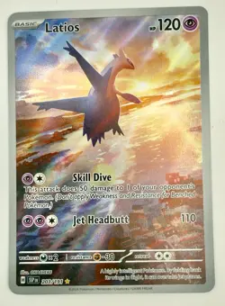 Pokemon TCG Latios 203/191 S&V Surging Sparks FA Illustration Rare Holo Card NM - Image 1