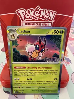 Pokemon Ledian 133 Stellar Crown Stamped Scarlet & Violet Promo Cards NM - Image 1