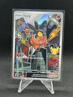 Pokemon First Partner Series 2 Promo Tepig 050 Holo 30th Anniversary Card NM - Image 1