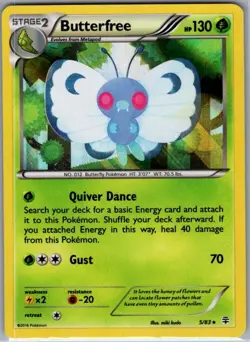 Butterfree 5/83 Holo Generations - Pokemon Card - NM - Image 1