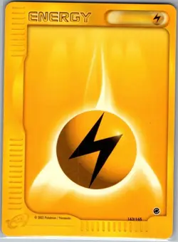 Lightning Energy 163/165 Non Holo Expedition - Pokemon Card - NM - Image 1