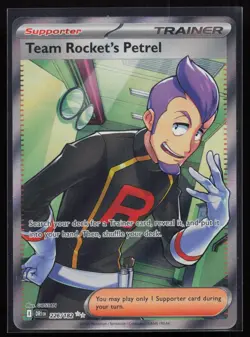 Team Rocket's Petrel - 226/182 SV10: Destined Rivals Pokemon TCG Card - Image 1