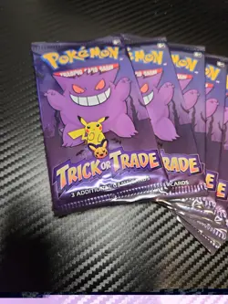 LOT OF 8 PACKS Pokemon 2022 Trick or Trade 3 Card Mini Booster Pack-Halloween - Image 2