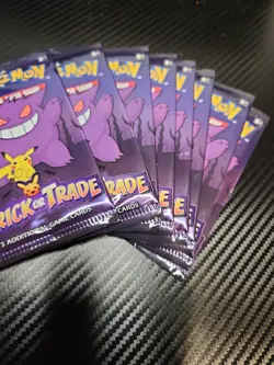 LOT OF 8 PACKS Pokemon 2022 Trick or Trade 3 Card Mini Booster Pack-Halloween - Image 3