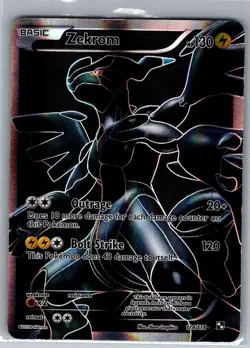 Zekrom (Full Art) 114/114 Black and White - Pokemon Card - NM - Image 1