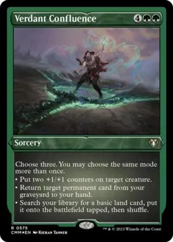 Verdant Confluence (Foil Etched) -Foil Near Mint MTG Commander Masters - Image 1