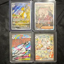 4-Card Lot Pokemon TCG Ampharos, Cinccino ex, AZ’s Tranquility, Gardevoir - Image 1