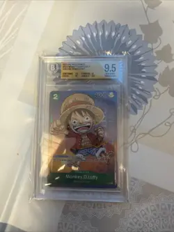 One Piece Monkey.D.Luffy Gen Con 2023 P-037 Foil Promotion Cards bgs 9.5 - Image 1