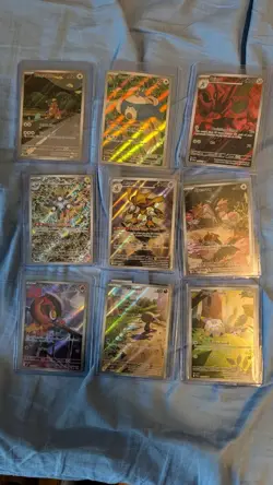 Pokemon Sir and IR Card Collection Lot of 9 (151 Snorlax, OF Scizor) - Image 1