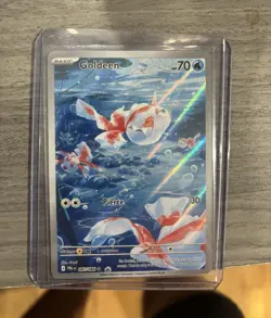 Goldeen 087/084 Paldean Fates Illustration Rare Holo Pokemon TCG Card - Image 1