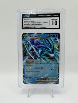Suicune ex 010/034 Trading Card Game Classic Holo - CGC 10 Gem Mint - Image 1