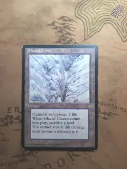MTG Glacial Chasm Ice Age Moderately Played Vintage Magic the Gathering Card - Image 2