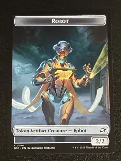 MTG Edge of Eternities Robot/Sliver Double-Sided Token 0010/0001 NM - Image 1
