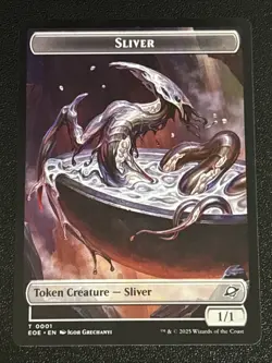 MTG Edge of Eternities Robot/Sliver Double-Sided Token 0010/0001 NM - Image 2