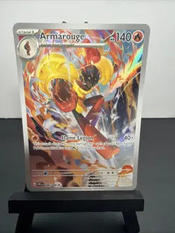 Armarouge 086/084 Illustration Rare Pitch Black Pokemon Holo Near Mint - Image 1