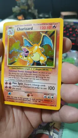 Charizard 4/102 Base Set Holo Rare Pokemon Card LP Condition - Image 5
